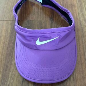 Nike purple feather light dry fit visor women's